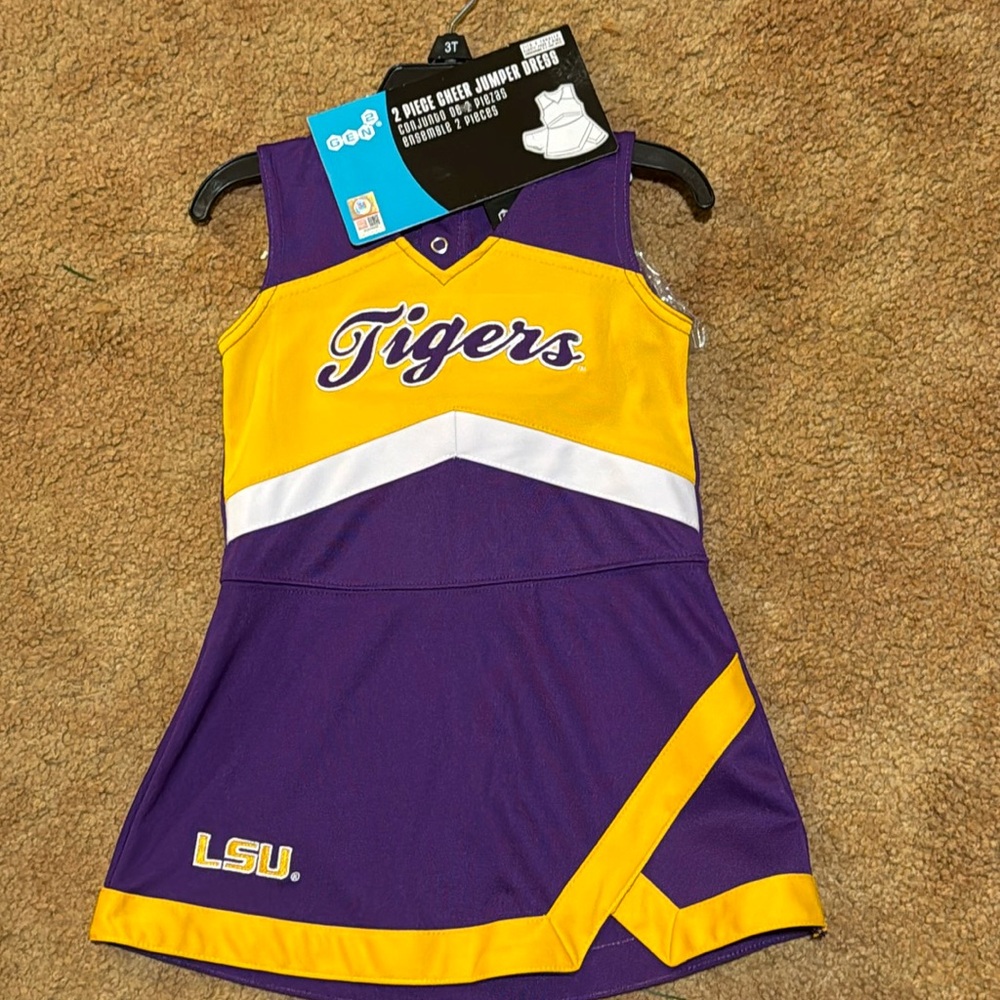 LSU Tigers cheerleader outfit 3T